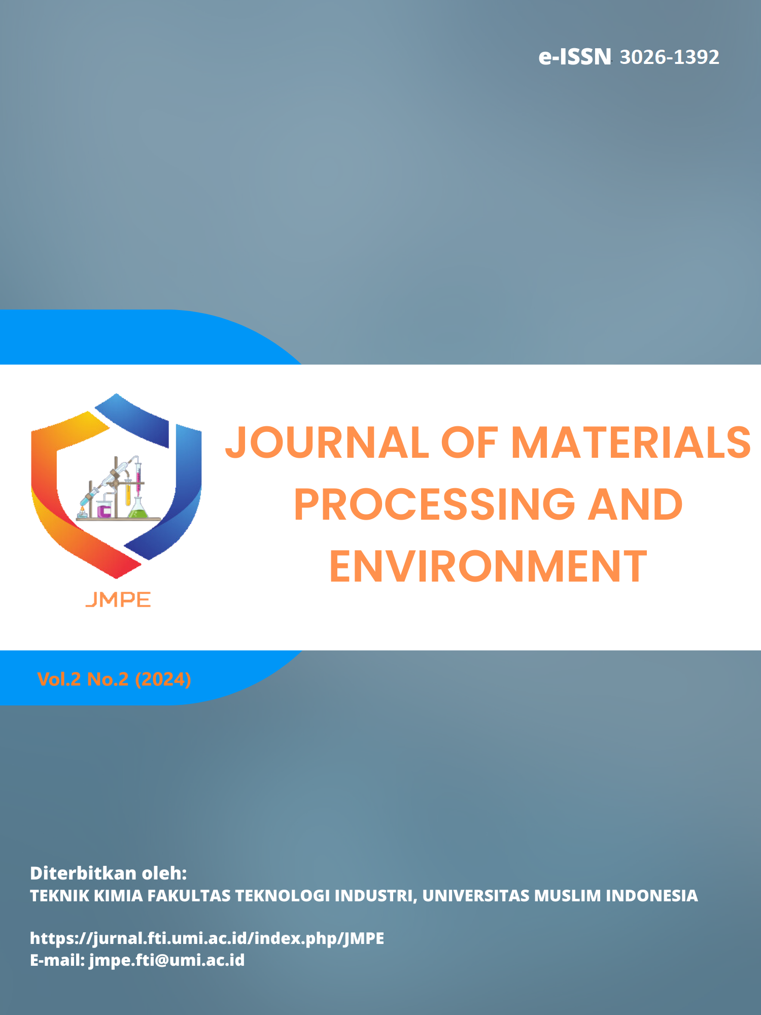 					View Vol. 2 No. 2 (2024): Journal of Materials Processing and Environment
				
